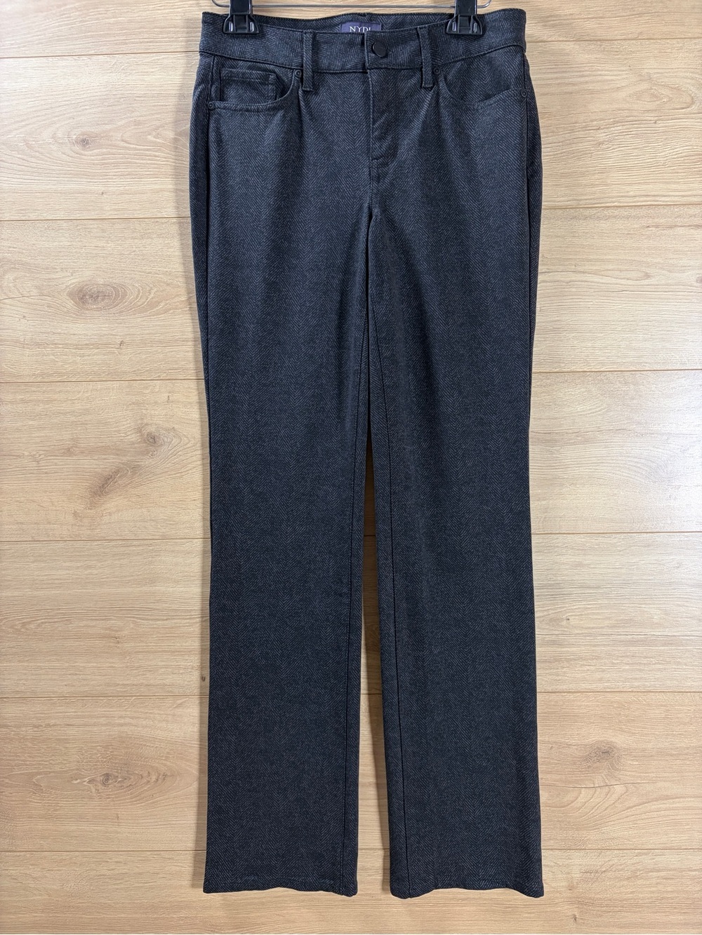 NYDJ Marilyn Straight Leg Pants In Ponte Knit Herringbone Heights 2
